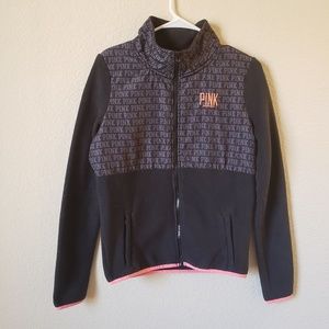 Victoria's Secret PINK Black Zip-Up Jacket
